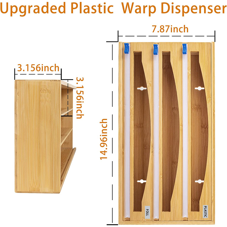 Plastic Wrap Dispenser with Cutter - Image 2